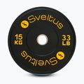 Disc bumper olimpic Sveltus Training Olympic Disc 15 kg black