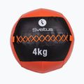 Minge medicinală Sveltus Wall Ball 4 kg black/red