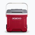 Frigider turistic Igloo Latitude 16 Qt Roller 15 l industrial red/ meteorite 2