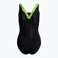 Costum de înot dintr-o bucată pentru femei arena Shadow One Piece negru-verde 000088/506 2