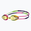 Ochelari de înot pentru copii arena Tracks JR Mirror blue yellow violet/fuchsia/green