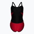 Costum de înot dintr-o bucată pentru femei arena Team Stripe Super Fly Back One Piece roșu-negru 001195/415 2