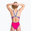 Costum de înot dintr-o bucată pentru femei arena Team Stripe Super Fly Back One Piece roz  001195/970 6