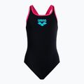 Costum de înot dintr-o bucată pentru copii arena Biglogo Swim Pro Back One Piece negru 001332/595