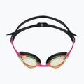 Ochelari de înot Arena Cobra Swipe Mirror galben cupru/roz 004196/390 2