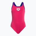 Costum de înot dintr-o bucată pentru copii arena Biglogo Swim Pro Back One Piece roz 001332/980