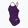Costum de baie întreg pentru femei Arena Team Light Drop Solid plum/white 3