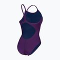 Costum de baie întreg pentru femei Arena Team Light Drop Solid plum/white 4