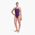 Costum de baie întreg pentru femei Arena Team Light Drop Solid plum/white 6