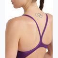Costum de baie întreg pentru femei Arena Team Light Drop Solid plum/white 8