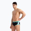 Boxeri de înot bărbați arena Icons Swim Low Waist Short Logo negru 005656