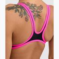 Costum de înot dintr-o piesă pentru femei arena One Biglogo One Piece black/fluo pink 5
