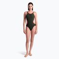 Costum de baie dintr-o singură piesă pentru femei arena One Double Cross Back One Piece dark sage/black/fluo red 5