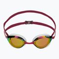 Ochelari de înot arena Python Mirror copper/white/red wine 2