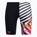 Boxeri de baie pentru bărbați Arena Crazy Octopus Jammer negru-albi 006379
