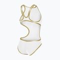 Costum de baie întreg pentru femei Arena One Biglogo One Piece white/gold 5
