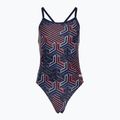 Costum de baie dintr-o singură piesă pentru femei arena Kikko Pro Swimsuit Challenge Back navy/team redwhiteblue