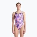 Costum de baie dintr-o singură piesă pentru femei arena Rose Texture Swimsuit Xcross Back multi pink/navy 5