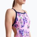 Costum de baie dintr-o singură piesă pentru femei arena Rose Texture Swimsuit Xcross Back multi pink/navy 8