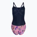 Costum de baie dintr-o singură piesă pentru femei arena Rose Texture Swimsuit Xcross Back multi pink/navy 2