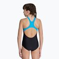 Costum de baie o piesă pentru copii arena Multi Pixels New Swim Pro Back negru/turcoaz 4