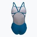 Costum de baie o piesă pentru femei arena Planet Super Fly Back alb multi/albastru cosmo 2