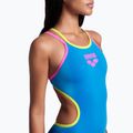 Costum de baie dintr-o singură piesă pentru femei arena One Double Cross Back One Piece turquoise/fluo pink/soft green 9