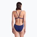 Costum de înot dintr-o piesă pentru femei arena Lace Back Solid navy/white 7