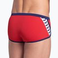 Slip de baie pentru bărbați arena Icons Swim Low Waist Short Solid red/navy 8