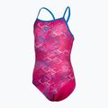 Costum de baie dintr-o singură piesă pentru copii arena Daly Light Drop Back freak rose/blue china 2