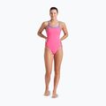 Costum de înot dintr-o piesă pentru femei arena Lace Back Solid shocking pink/blue river 2