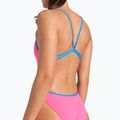 Costum de înot dintr-o piesă pentru femei arena Lace Back Solid shocking pink/blue river 5