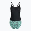 Costum de înot dintr-o piesă pentru femei arena Escape Challenge Back black/water blue multi 2