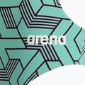 Costum de înot dintr-o piesă pentru femei arena Escape Challenge Back black/water blue multi 3
