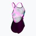 Costum de înot dintr-o piesă pentru femei arena Imaginary Swim Pro Back black/shocking pink/multi 4