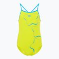 Costum de înot dintr-o piesă pentru copii  arena Star Graphic Lightdrop Back soft green / turquoise