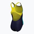 Costum de înot dintr-o piesă pentru copii arena Light Tricks Swim Pro Back navy/soft green/multi 4