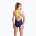 Costum de înot dintr-o piesă pentru copii arena Light Tricks Swim Pro Back navy/soft green/multi 7