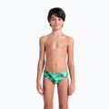 Slip de înot pentru copii arena Foam Swim Briefs black/soft green multi 5