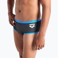 Boxeri de înot pentru bărbați arena One Low Waist Short Big Logo asphalt/turquise 4