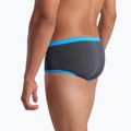 Boxeri de înot pentru bărbați arena One Low Waist Short Big Logo asphalt/turquise 5