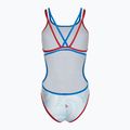 Costum de baie dintr-o singură piesă pentru femei arena One Fireflow Double Cross red/blue river/white multi 2