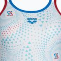Costum de baie dintr-o singură piesă pentru femei arena One Fireflow Double Cross red/blue river/white multi 3
