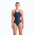 Costum de baie dintr-o singură piesă pentru femei arena  One Fireflow Double Cross blue river/red/black multi