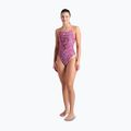 Costum de înot dintr-o piesă pentru femei arena Pink Dahlia Lace Back shocking pink/multi 2