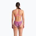 Costum de înot dintr-o piesă pentru femei arena Pink Dahlia Lace Back shocking pink/multi 3