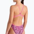 Costum de înot dintr-o piesă pentru femei arena Pink Dahlia Lace Back shocking pink/multi 4