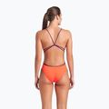 Costum de înot dintr-o piesă pentru femei arena Lace Back Solid bright coral/plum 3
