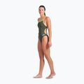 Costum de înot dintr-o piesă pentru femei arena Lace Back Solid dark sage/artic lime 6