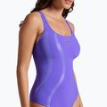 Costum de baie dintr-o piesă pentru femei arena Ginevra Wing Back violet 8
